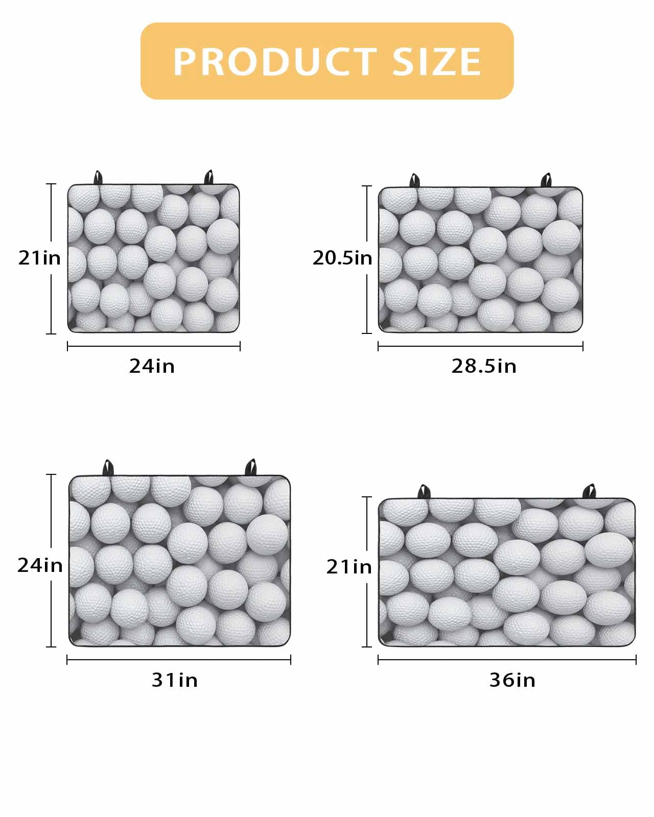 Large Induction Cooktop Protector Mat Golf Stove Top Covers for Electric Stove, Modern Geometric Abstract Balls Textured Decorative Stove Burner Cover Mats, Glass Top Stove Cover