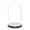 Black Wood Base, variant on Plymor 5.5 inch x 10 inch Glass Display Dome Cloche (Dark Wood Base)