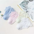 thumbnail image 6 of 1 to 12 Years New Spring Autumn Thin Children Lace Socks Kids Cotton Socks Mesh Girls Short Dance Socks WHITE M(FOR AGES 4-6), 6 of 7