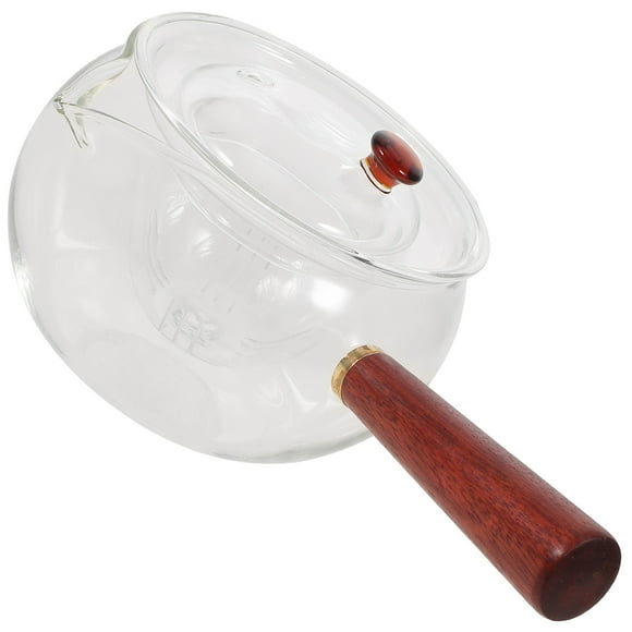 OULII glass teapot with warmer Teapot Transparent Infuser Tea Enthusiasts 1Set