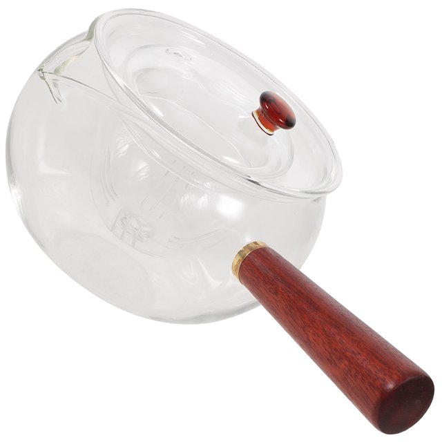 OULII glass teapot with warmer Teapot Transparent Infuser Tea Enthusiasts 1Set