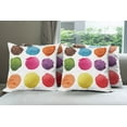 thumbnail image 6 of Ambesonne Ice Cream Throw Pillow Cover 4 Pack, Yummy Summer, 16", Multicolor, 6 of 7