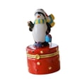 thumbnail image 5 of EHJRE Christmas Trinket Box Hinged Home Decoration Ornament Unique Gift Decorative Box Christmas Penguin, 5 of 9