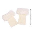 thumbnail image 4 of Qarigey Calentadores de piernas Fibras acrílicas Calcetines con tapa menos sensibles Cubierta de bota corta Puños de protección de tobillo Medias Blanco, 4 of 6
