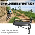 thumbnail image 2 of Bicycle Carrier Front Rack Bike Aluminum Alloy Front rack for fat tire Rack Board suitable for Luggage Bicycle Cycling, 2 of 7