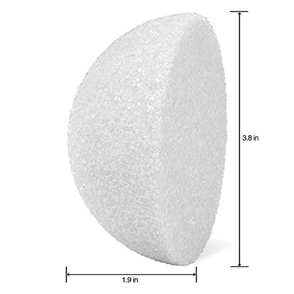 "Make It Fun Floracraft Styrofoam Half Ball, 4"""