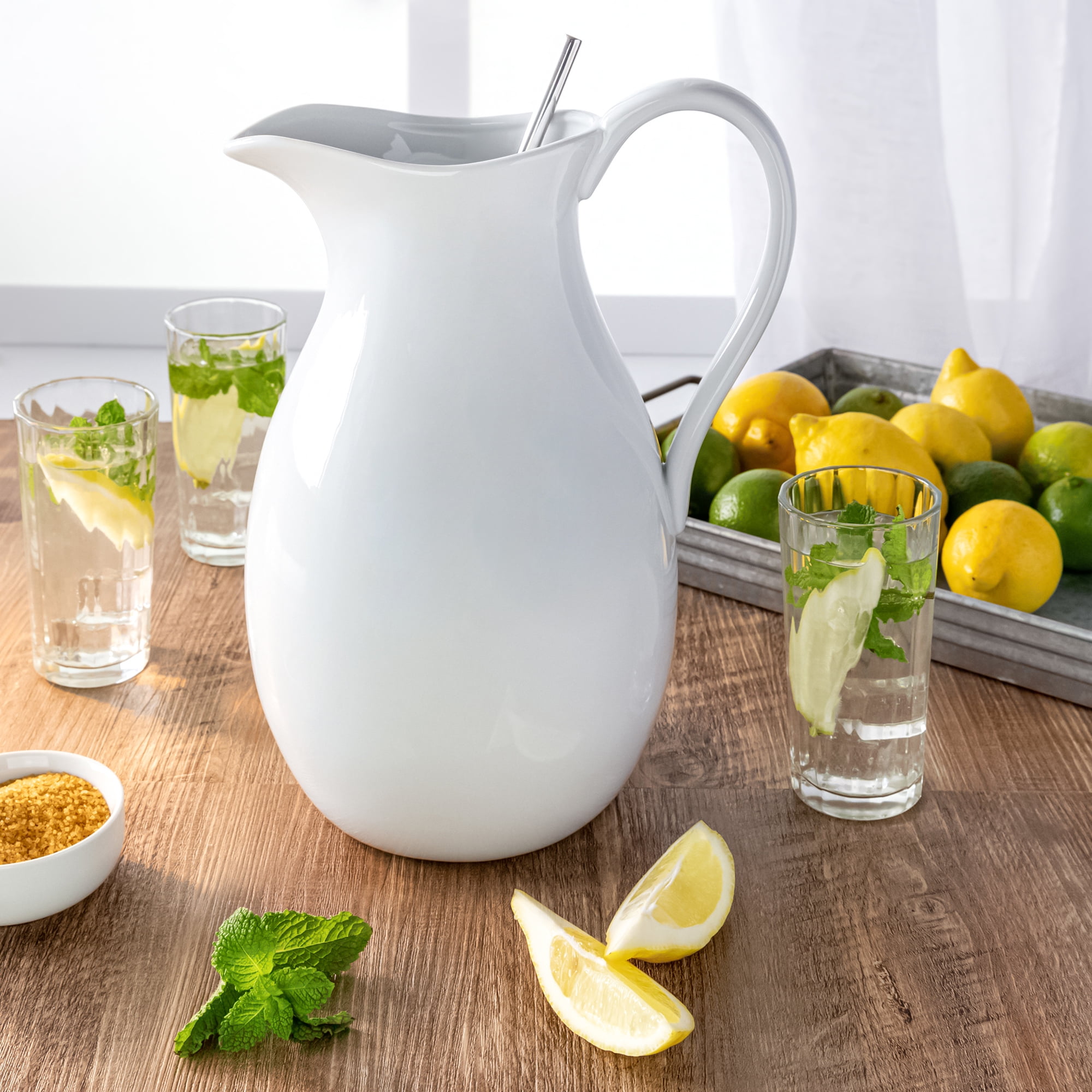 Better Homes & Gardens White Porcelain Pitcher