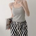 thumbnail image 4 of Lady's Spring And Autumn Pure Cotton Suspenders Beautiful Back Vest Integrated With Chest Pads Wrapped Chest Solid Color Outer Wear Bottoming Short Tube Top, 4 of 5