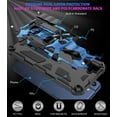 thumbnail image 4 of for Samsung Galaxy S22 Plus Camouflage Case, Heavy Duty Shockproof Protection Military Grade Built-in Magnetic Kickstand Camo Cover Case for Samsung Galaxy S22 Plus MC Dark Blue, 4 of 14