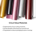 thumbnail image 3 of Cricut | Vinilo Termoadhesivo Value | Plateado con Glitter | 1 Rollo de 25.4cm x 2.4m, 3 of 7