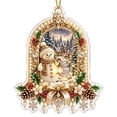 thumbnail image 5 of Cheapark 2D Flat Acrylic Christmas Snowman Hanging Ornament Lightweight Tree Pendant for Xmas Tree Holiday Home Party Decor Gift, 5 of 7