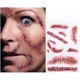 thumbnail image 1 of wonima02 Tinuos Horror Realistic Fake Bloody Wound Stitch Scar Scab Waterproof Temporary Tattoo Sticker Halloween Masquerade Prank Makeup Props-5PC 5PCs, 1 of 1
