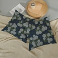 thumbnail image 4 of Navy Blue Spring Pillow Covers 20x20 Inch 2 Pcs Blue Green Hydrangea Flower Decor Throw Pillows Vintage Floral Seasonal Summer Outdoor Decoration Pillowcase Linen Cushion Cover for Couch Sofa, 4 of 5