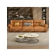 thumbnail image 3 of Luxury Minimalist Leather Sofa Living Room Cowhide Simple Straight Row Leather Sofa Combination Furniture My Lux Decor Round, 3 of 24