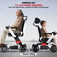 thumbnail image 5 of Height Adjustable Electric Wheelchair 15.7"–23.6" (Electric Lift), Portable Motorized Mobility Scooter, 14+ Miles Ranges(265LBS),3D Winged Headrest, 5 of 12