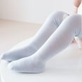 thumbnail image 7 of Dongfang Toddler Kids Socks 3Pcs Plain Antislip Knee-High Socks Cute Bear Mesh Breathable Stockings Daily Cozy Long Socks, 7 of 7