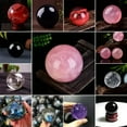 thumbnail image 4 of K-KED 60mm Natural Clear Quartz Crystal Ball Healing Mineral Gemstone Sphere W/ Stand, 4 of 9