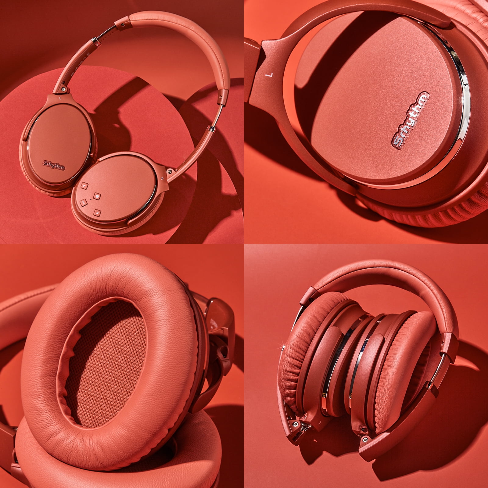 Srhythm NiceComfort 35 Active Noise Cancelling Headphones, Wireless Bluetooth 5.3, 50 Hours Playtime, Fast Charging, over-Ear Design