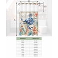 thumbnail image 4 of No Hook Shower Curtains, Coastal Sea Turtle Small Shower Curtains with Snap in Liner, Rustic Vintage Nautical Starfish Coral Waterproof Washable Fabric Bathroom Shower Curtain Sets, 36" x 78", 4 of 7