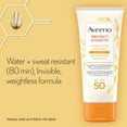 thumbnail image 3 of Aveeno Protect + Hydrate Moisturizing Sunscreen Lotion with Broad Spectrum SPF 50 & Moisturizing Prebiotic Oat, Weightless, Paraben-Free, Oil-Free & Oxybenzone-Free, 3 of 5