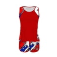 thumbnail image 6 of POTETI Tankini Two Piece Swimsuit for Women Modest Summer Independence Day American Flag Seaside 2 Piece Bathing Suits, 6 of 7