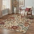 thumbnail image 5 of DEORAB 2x7 Runner Rugs Vintage Floral Muted Rust Low Pile Lightweight Machine Washable Non Slip Rug for Hallway, Laundry Room, Bedroom, Bathroom, Entryway, 5 of 5