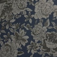 thumbnail image 3 of Zelouf Marinette Floral Jacquard  , Sewing, DIY, Crafts Fabric by the Yard, Navy/taupe, 20 Yard, 3 of 3