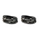 thumbnail image 1 of Qarigey Brazaletes de cuero Brazalete de leopardo Brazalete de cadena tejida Broche Type1 NO1, 1 of 6