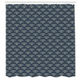thumbnail image 2 of Ambesonne Birds Shower Curtain, Soaring Bird of Prey, 69"Wx70"L, Slate Blue Mustard, 2 of 4
