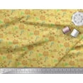 thumbnail image 3 of Soimoi Cotton Poplin Fabric Leaves & Aster Floral Print Fabric by Yard 56 Inch Wide, 3 of 3
