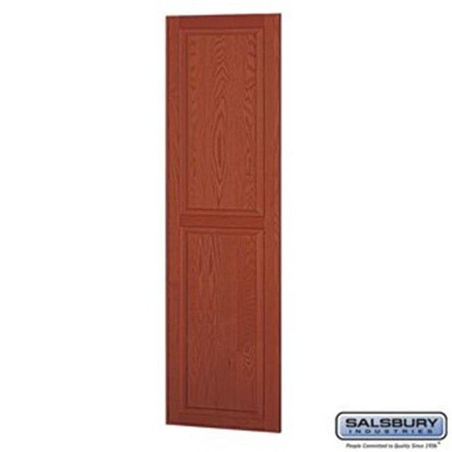 Salsbury 11137MED 24 in. Side Panel for Solid Executive Wood Locker - Medium Oak