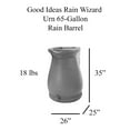 thumbnail image 5 of Good Ideas Rain Wizard Urn 65 Gallon Rain Barrel - Black, 5 of 5