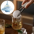 thumbnail image 4 of Whiskey Round Ice Cube Tray Silicone Bulb Shaped Ball Ice Maker for Cocktails Freezer, 4 of 6