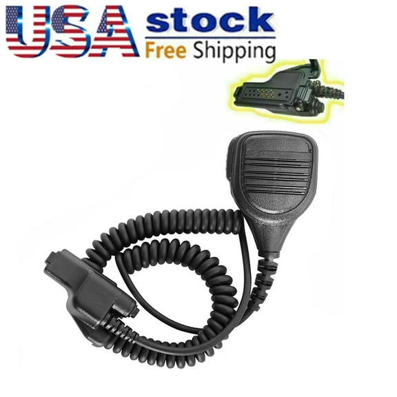 PMMN4051 Remote Speaker Microphone Compatible with Portable Radios XTS1500 XTS2250 XTS2500 XTS3000 XTS3500 XTS5000 MTS2000 MTX8000 MTX9000 HT1000 JT1000 GP900 GP1200 MT2000 Two-Way Radios