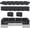 Black, variant on YODOLLA Outdoor Cushions, 4 inch Patio Cushions for Outdoor Furniture, Replacement Cushions Fits 7-Seats Sectional Rattan Conversation Set, Splashproof, Memory Foam Cushions and Covers (Light Grey)