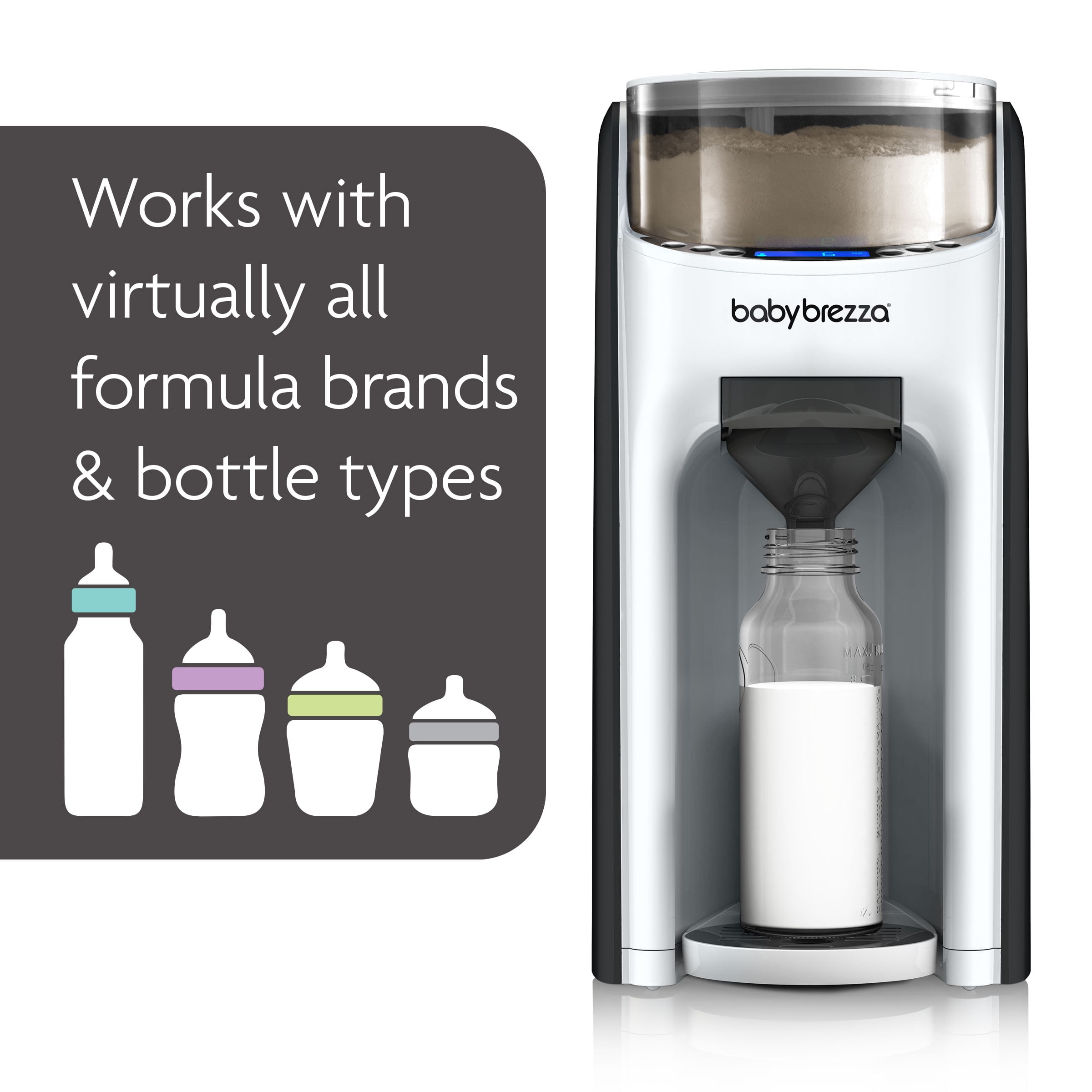 Baby Brezza Formula Pro Advanced Formula Dispenser Machine - Automatically  Mix a Warm Formula Bottle Instantly - Easily Make Bottle with Automatic  Powder Blending 