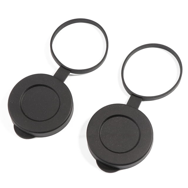 Binoculars Lens Caps 2 Pieces Protective Rubber Objective Lens Cap 42mm For Telescope With Outer Diameter 52-54mm