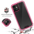 thumbnail image 4 of Crystal Clear Case for iPhone 16, [Not Yellowing][Military Grade Drop Tested] Transparent Shockproof Protective Phone Case Hard PC + Soft Silicone Slim Cover For iPhone 16,Hotpink, 4 of 5