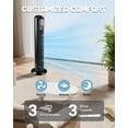 thumbnail image 2 of Ktaxon 32" Bladeless Tower Fan, Portable Floor Fan with Remote Control, Adjustable 90° Oscillating, 3 Speeds, 3 Modes & 7.5H Timer, Ultra-Quiet Cooling Fan for Home Office Bedroom, Black, 2 of 9