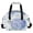 Blue Hydrangea Pattern, variant on Quilted Lunch Bag Tote for Women with Adjustable Shoulder Strap for Work Picnic Travel Yellow and White Sunflower