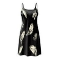 thumbnail image 4 of SMihono Robe d'Été pour Femmes Grande Taille Mode Robes pour Femmes Été Imprimé Décontracté Col en V Sans Manches Vacances Robe Courte, 4 of 4