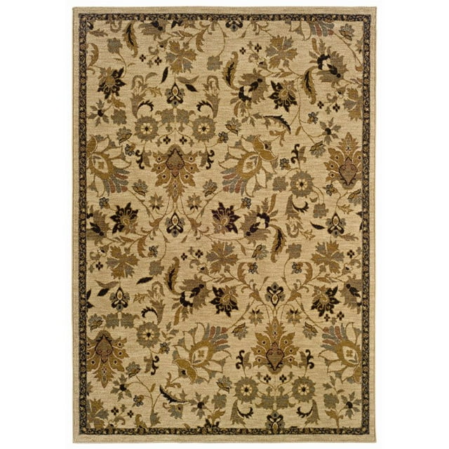 Oriental Weavers Infinity 9'10" x 12'9" Machine Woven Rug in Beige