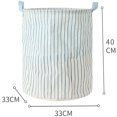 thumbnail image 2 of Lines Pattern Foldable Basket Organizer, Medium, White, 2 of 7