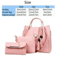 Fashion Upgrade 3pcs Set Crossbody Bag Wallet Tote Bag Shoulder Bag Top