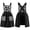 Black, variant on WHIPPY Vintage Apron for Women Cooking Aprons with Pockets Adjustable Floral Aprons for Kitchen Baking Gardening Painting