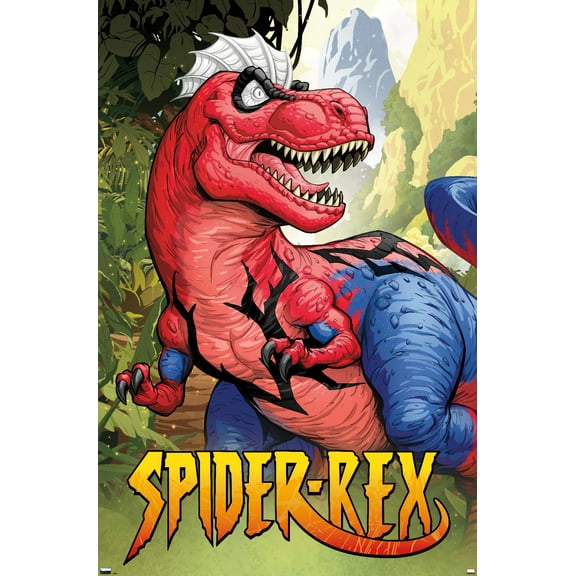 Marvel Spider-Rex - Portrait Wall Poster, 22.375" x 34"