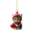 thumbnail image 1 of TIELUTT 2D Acrylic Cartoon Funny Christmas Cat Christmas Tree Pendant Acrylic Christmas Cartoon Cute Christmas Cards Blank Banner Holder Table Yard Signs Customized Letters Flower Pot Stake Cards, 1 of 4