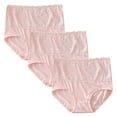 thumbnail image 2 of Womens Underwear Plus Size Large Size Breathable Briefs Lace-Side High-Waisted Panties, 2 of 5