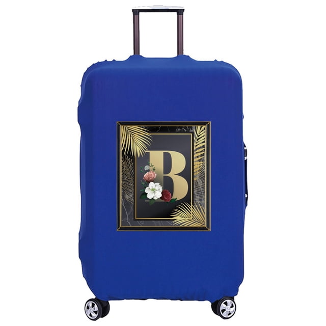 18-32 Inch Large Capacity Travel Essential Bag Travel Accessories Trolley Box Golden Letter Serie Print Pattern Protective Cover 8golden B XL
