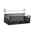 thumbnail image 4 of Hanging Storage Basket Bedside Organizer Iron Rack for Dorm Bunk Bed Apartment Office Black, 4 of 9